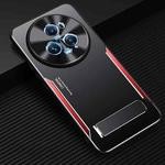 For Honor Magic5 Pro Blade Series TPU + Titanium Alloy Phone Case with Holder(Black Red)