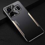 For Realme GT Neo 5 Blade Series TPU + Titanium Alloy Phone Case(Black Gold)