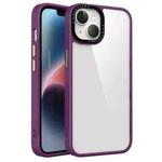 For iPhone 14 Plus Four-corner Shockproof Phone Case(Purple)