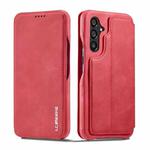 For Samsung Galaxy A54 5G LC.IMEEKE Hon Ancient Series Horizontal Flip Leather Phone Case(Red)