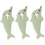 3pcs 2 in 1 Phone Tablet Card Removal Needle Dolphin Shape Card Opening Needle Cover(Green)