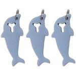 3pcs 2 in 1 Phone Tablet Card Removal Needle Dolphin Shape Card Opening Needle Cover(Blue)