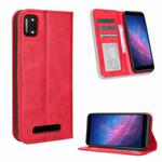 For Cloud Mobile Stratus C7 Magnetic Buckle Retro Texture Leather Phone Case(Red)