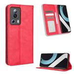 For Xiaomi 13 Lite / Civi 2 5G Magnetic Buckle Retro Texture Leather Phone Case(Red)