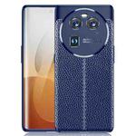 For OPPO Find X6 Litchi Texture Shockproof TPU Phone Case(Blue)