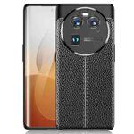 For OPPO Find X6 Litchi Texture Shockproof TPU Phone Case(Black)