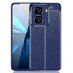 For vivo iQOO Z7 Litchi Texture Shockproof TPU Phone Case(Blue)