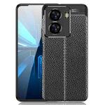 For vivo iQOO Z7 Litchi Texture Shockproof TPU Phone Case(Black)