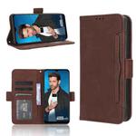 For Itel P40 Skin Feel Calf Texture Card Slots Leather Phone Case(Brown)