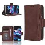 For OPPO Find N2 Skin Feel Calf Texture Card Slots Leather Phone Case(Brown)