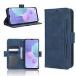 For TCL 408 Skin Feel Calf Texture Card Slots Leather Phone Case(Blue)
