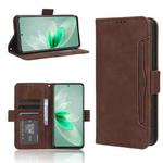For vivo V27e / S16e Skin Feel Calf Texture Card Slots Leather Phone Case(Brown)