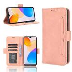 For Honor X5 Skin Feel Calf Texture Card Slots Leather Phone Case(Pink)