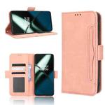For OnePlus 11R / Ace 2 Skin Feel Calf Texture Card Slots Leather Phone Case(Pink)