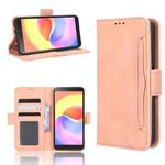 For ZTE Blade A32 Skin Feel Calf Texture Card Slots Leather Phone Case(Pink)