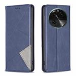 For OPPO Find X6 5G Prismatic Invisible Magnetic Leather Phone Case(Blue)