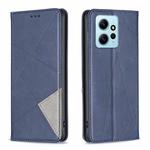 For Xiaomi Redmi Note 12 4G Global Prismatic Invisible Magnetic Leather Phone Case(Blue)