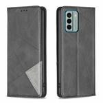 For Nokia G22 Prismatic Invisible Magnetic Leather Phone Case(Black)