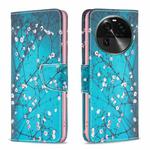 For OPPO Find X6 5G Colored Drawing Pattern Leather Phone Case(Plum Blossom)