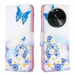 For OPPO Find X6 5G Colored Drawing Pattern Leather Phone Case(Butterfly Love)