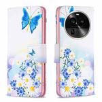 For OPPO Find X6 Pro 5G Colored Drawing Pattern Leather Phone Case(Butterfly Love)