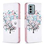 For Nokia G22 Colored Drawing Pattern Leather Phone Case(Tree)