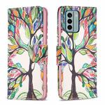 For Nokia G22 Colored Drawing Pattern Leather Phone Case(Tree Life)