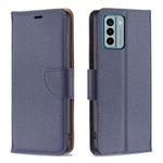 For Nokia G22 Litchi Texture Pure Color Leather Phone Case(Blue)