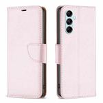 For Samsung Galaxy M14 5G Litchi Texture Pure Color Leather Phone Case(Rose Gold)