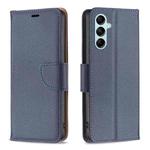 For Samsung Galaxy M14 5G Litchi Texture Pure Color Leather Phone Case(Blue)
