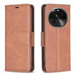 For OPPO Find X6 5G Lambskin Texture Leather Phone Case(Brown)