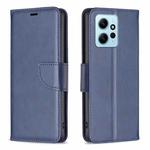 For Xiaomi Redmi Note 12 4G Global Lambskin Texture Leather Phone Case(Blue)