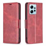 For Xiaomi Redmi Note 12 4G Global Lambskin Texture Leather Phone Case(Red)