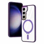 For Samsung Galaxy S23+ 5G MagSafe Magnetic Invisible Holder Phone Case(Dark Purple)