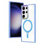 For Samsung Galaxy S23 Ultra 5G MagSafe Magnetic Invisible Holder Phone Case(Sierra Blue)
