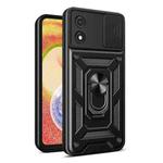 For Motorola Moto E13 4G Sliding Camera Cover Design TPU+PC Phone Case(Black)
