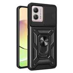 For Motorola Moto G53 / G13 / G23 5G Sliding Camera Cover Design TPU+PC Phone Case(Black)