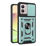 For Motorola Moto G53 / G13 / G23 5G Sliding Camera Cover Design TPU+PC Phone Case(Green)