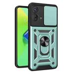 For Motorola Moto G53 5G Sliding Camera Cover Design TPU+PC Phone Case(Green)