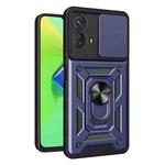 For Motorola Moto G73 5G Sliding Camera Cover Design TPU+PC Phone Case(Blue)