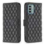 For Nokia G22 Diamond Lattice Wallet Leather Flip Phone Case(Black)