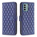 For Nokia G22 Diamond Lattice Wallet Leather Flip Phone Case(Blue)