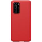 For Huawei P40 NILLKIN Feeling Series Shockproof Liquid Silicone Protective Case(Red)