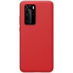 For Huawei P40 Pro NILLKIN Feeling Series Shockproof Liquid Silicone Protective Case(Red)