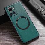 For Motorola Moto X30 Pro Cloth Texture PU MagSafe Magnetic Phone Case(Green)