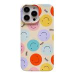 For iPhone 13 Pro Max Pattern PC Shockproof Protective Phone Case(Colorful Smile)