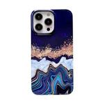 For iPhone 11 Pattern PC Shockproof Protective Phone Case(Gold Purple Marble)