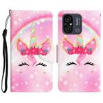 For Xiaomi Redmi 12C Colored Drawing Leather Phone Case(Unicorn)