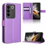 For vivo V27 / V27 Pro / S16 / S16 Pro Diamond Texture Leather Phone Case(Purple)