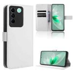 For vivo V27e / S16e Diamond Texture Leather Phone Case(White)